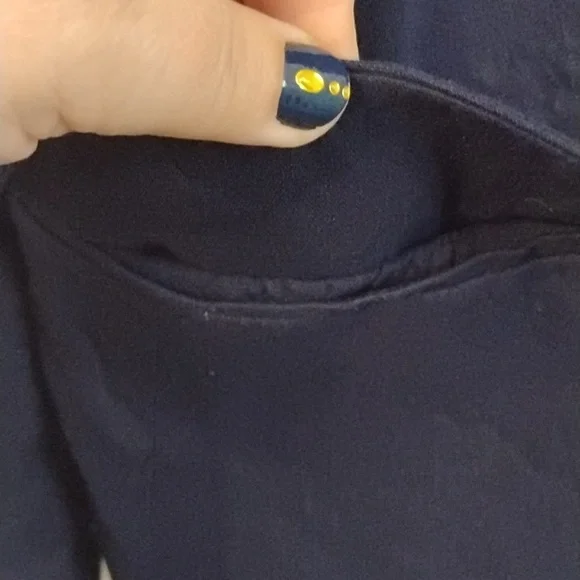 Halston Heritage Luxury Business Dark Acadamia Preppy Classic Dark Blue Blazer - Picture 6 of 16